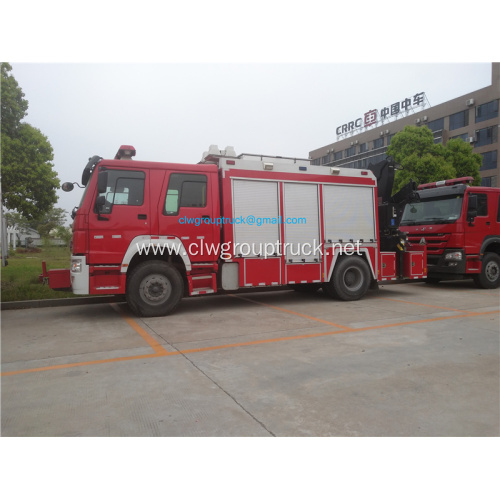 Howo 4x2 emergency rescue fire truck